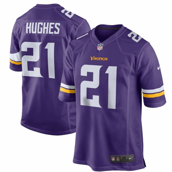 Men's Mike Hughes Purple Player Limited Team Jersey