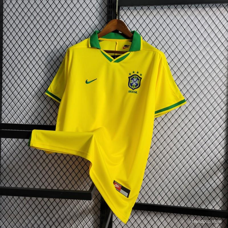 Retro 1997 Brazil Home Jersey
