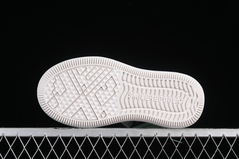 SMILEREPUBLIC Mint Manbo Light Blue Checkered Open Smile Platform Canvas Shoes - G.D4