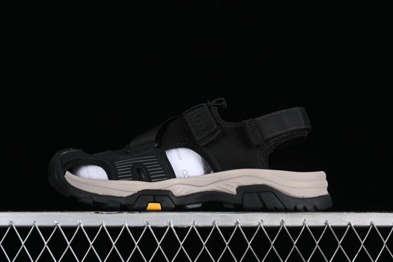 ECCO Offroad Series 2024 Summer Men's Casual Sandals with Soft Leather Upper and Mesh Panels - 63131501001