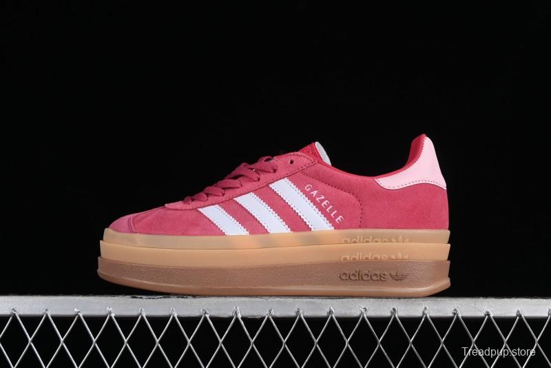 Adidas Originals Gazelle Bold Low-Top Sneakers with Thick Sole for Anti-Slip and Durability - ID6997