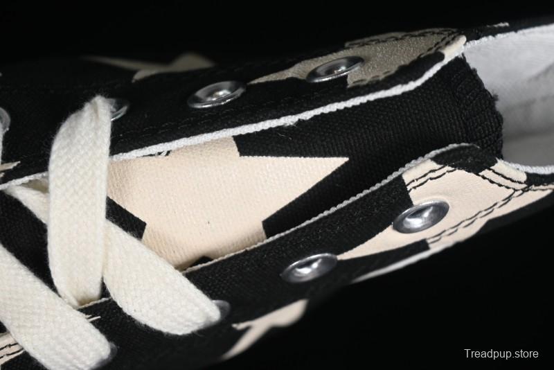 Converse All Star Lift High Top Platform Sneakers with Star Print - A09903C