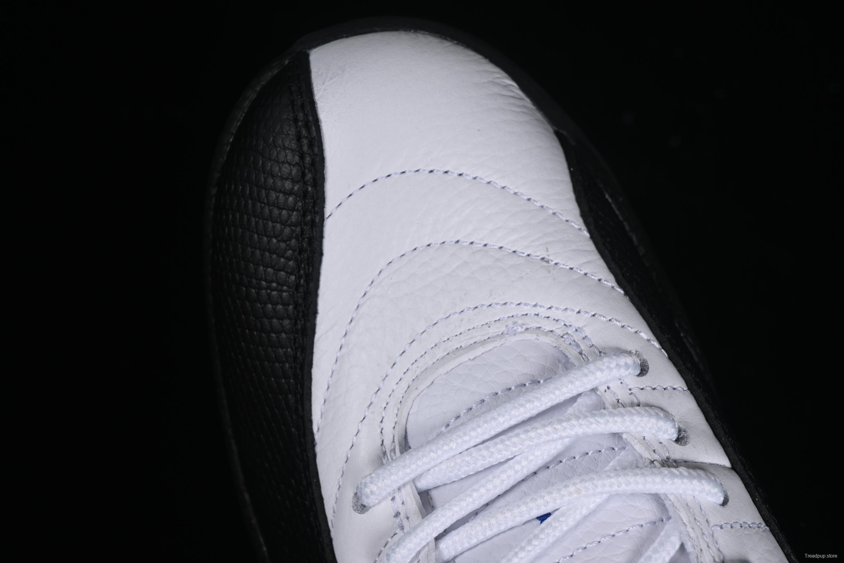 Nike Air Jordan 12 Retro Basketball Shoes in White Black Blue - CT8013-140