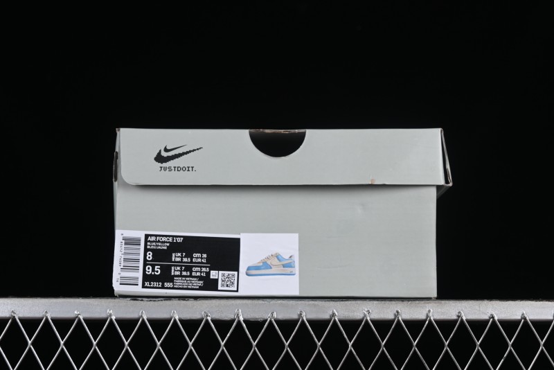 Nike Air Force 1 '07 Low Custom Casual Sneakers with Full-Length Honeycomb Air Cushion - XL2312-555