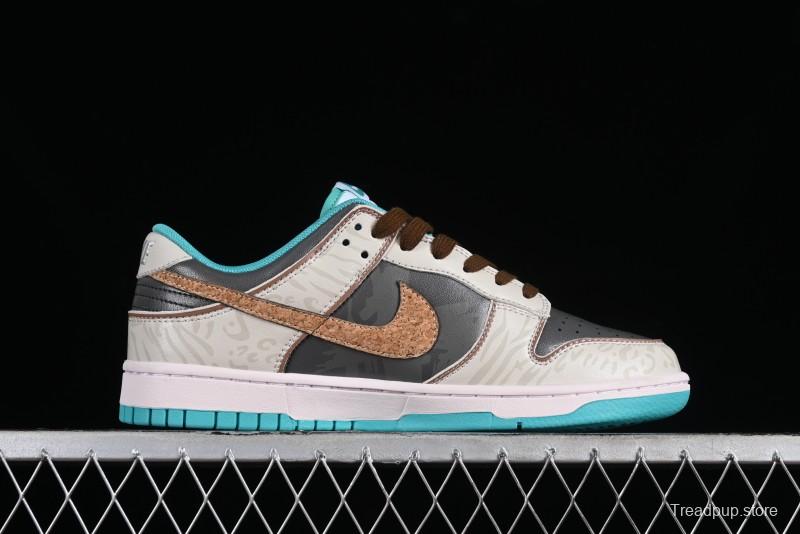 Nike Dunk Low Panda Prank Spring Touchdown Spring Forward Brown Green SB Strap Low Top Casual Skate Shoes - DV0834-101