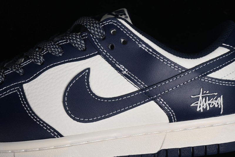 Nike SB Dunk Low Stussy Collaboration - Mark Line Starry Sky Anniversary High-End Custom Low-Top Casual Skate Shoes - BB9898-002