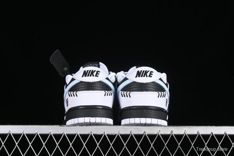 Nike Dunk Low Reverse Panda Graffiti Color SB Lace-Up Low-Top Casual Skate Shoes - FD9064-011