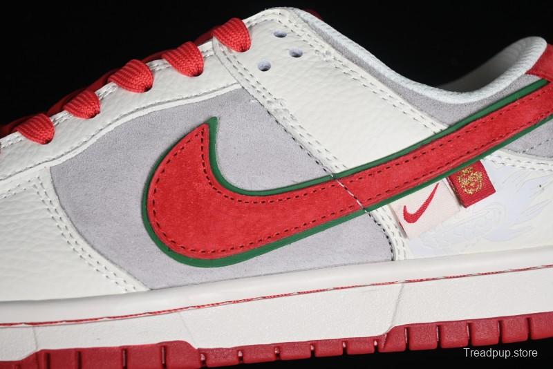 Nike SB Dunk Low Chinese New Year Limited Edition - Lucky Red Anniversary Custom Low-Top Casual Sneakers - CR8033-506