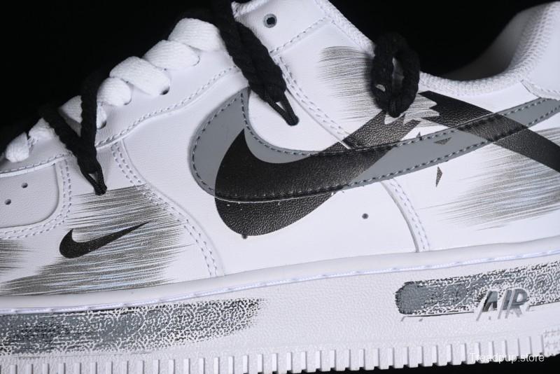 Nike Air Force 1 '07 Low Custom Anime Theme Spray Paint Swoosh Casual Sneakers - ZH0316-011