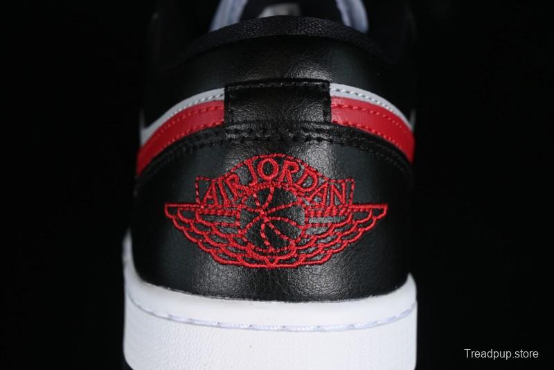 Nike Air Jordan 1 Low AJ1 Black Grey Red Hook Low-Top Culture Basketball Shoes - DC0774-062