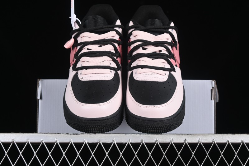 Nike Air Force 1 '07 Low Custom Anime Theme Black Sugar Heart Casual Sneakers with Lace-Up - ZH0316-012