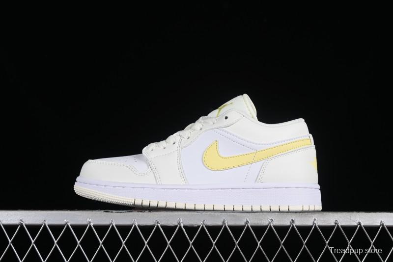 Nike Air Jordan 1 Low AJ1 Lemon Yellow Low-Top Casual Sneakers - FV8486-181
