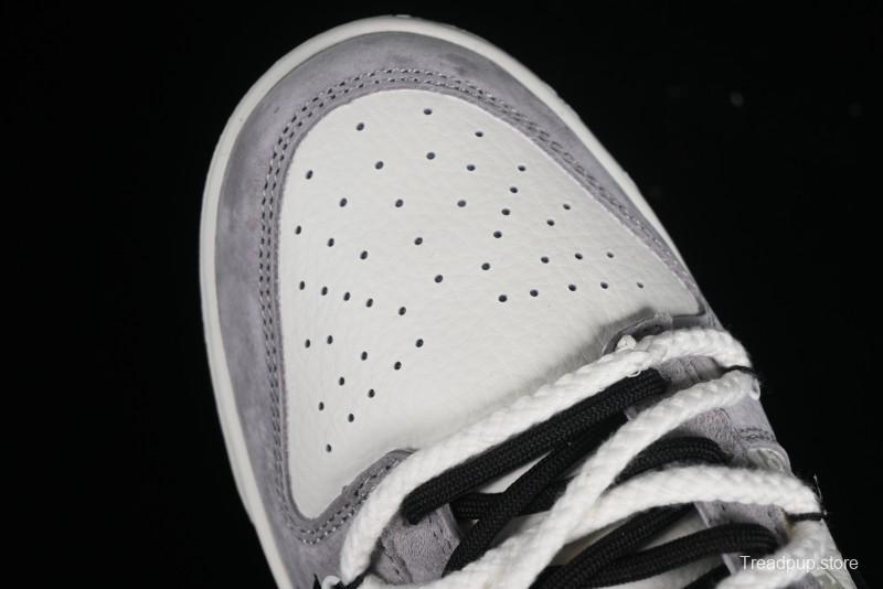 Nike SB Dunk Low LV Collaboration - Grey Pigskin Print Anniversary High-End Custom Low-Top Casual Sneakers - SJ2068-232