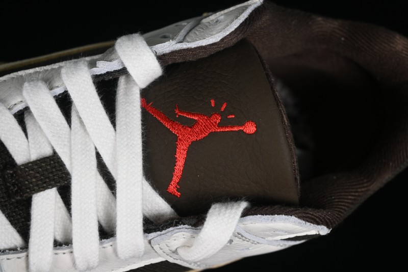 Nike Travis Scott x Jordan Cut The Check AJ1 Basketball Shoes with Velcro Design - FZ8117-100