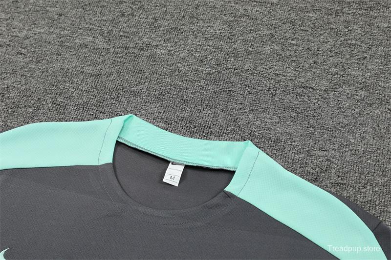 24/25 PSG Grey Short Sleeve Jersey+Shorts