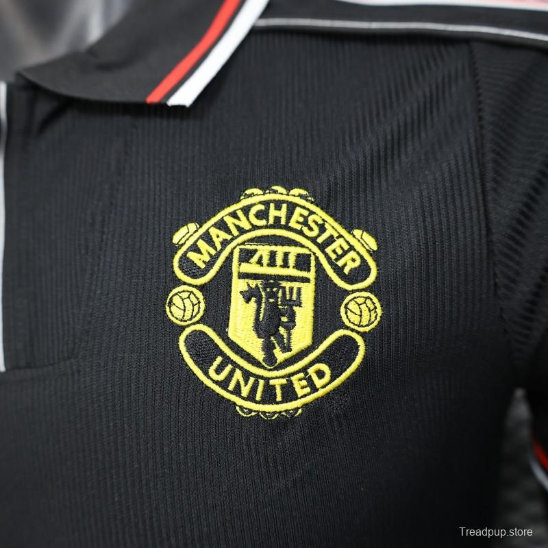 Player Version 98/99 Manchester United Third Black Jersey