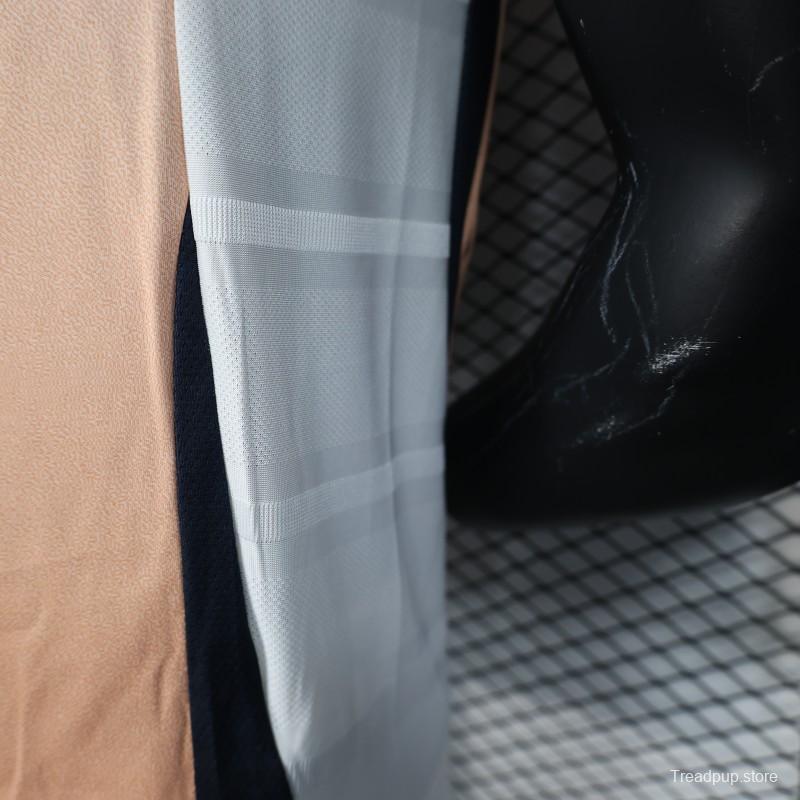 Player Version 2025 Spain Pre-Match White with Geometric Pattern Jersey