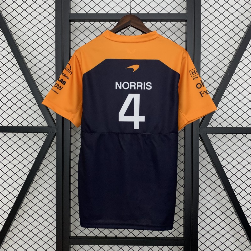 2025 F1 Formula Orange/Navy Mclaren Norris Jersey