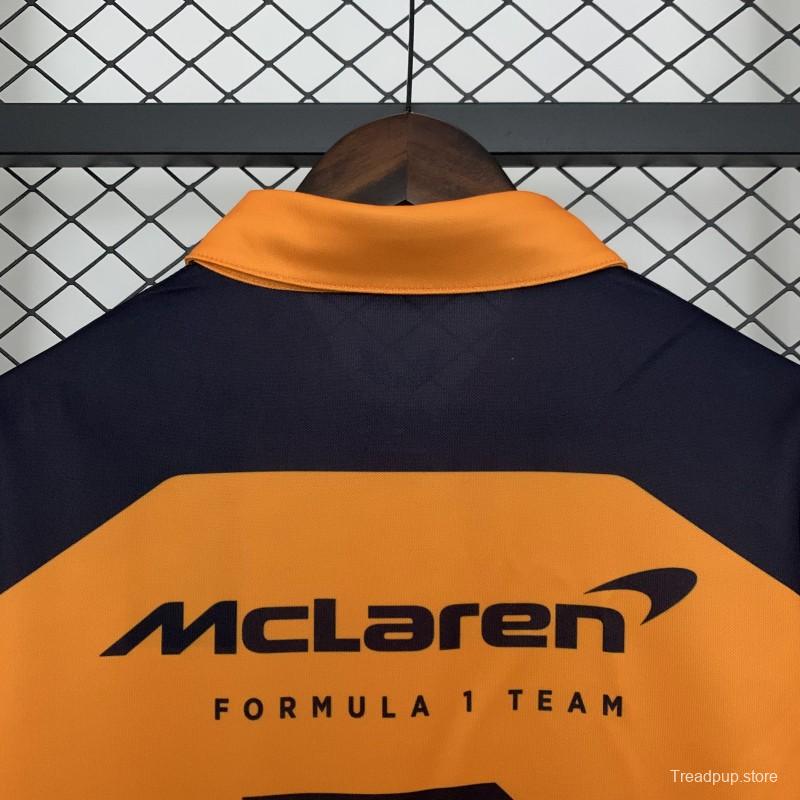 2025 Polo F1 Formula  Orange Mclaren  Jersey