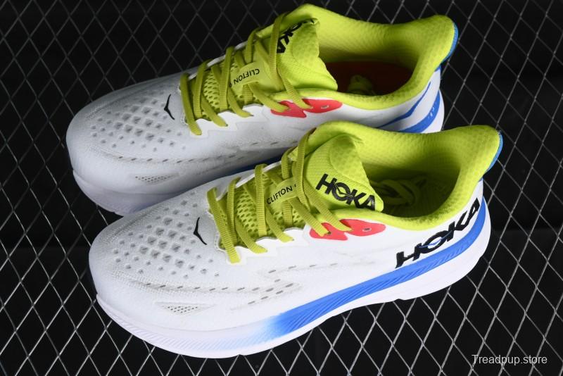 HOKA ONE ONE Clifton 9 Lightweight Knit Mesh Running Shoes with Enhanced Cushioning - 1127895 BVR