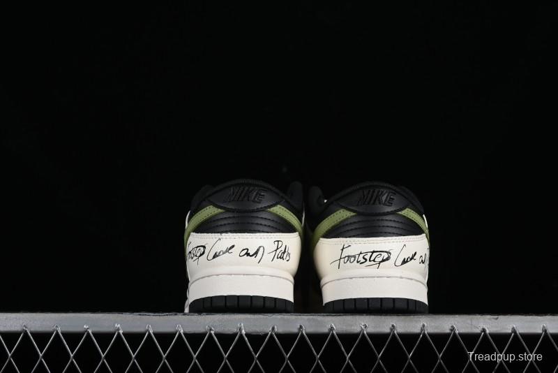 Nike SB Dunk Low Casual Skateboarding Shoes in Beige Green with Hemp Rope Detail - LK2146-511