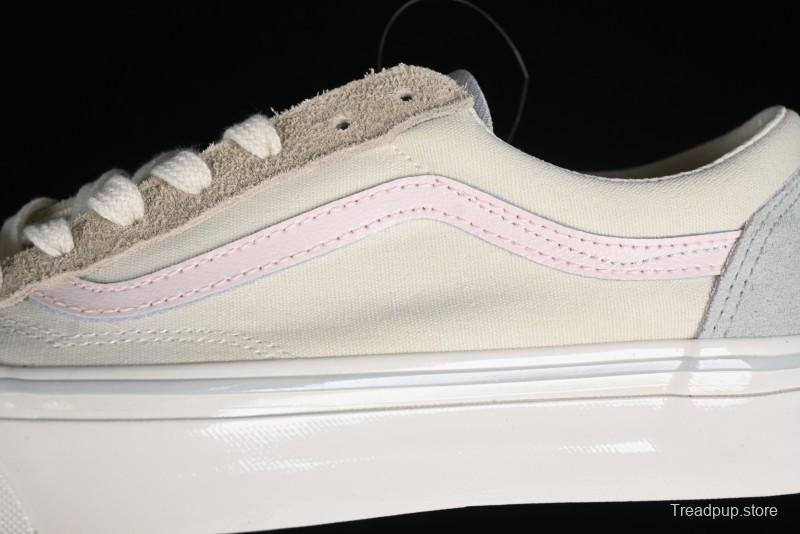 Vans Old Skool Reissue 136 Earth Macaron Patchwork Retro Casual Vulcanized Sneakers - VN000CRPGRN