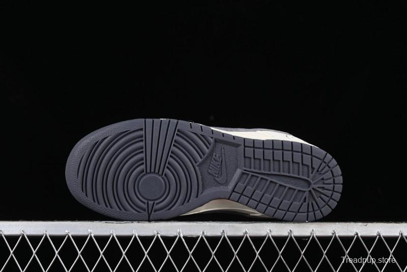 Nike SB Dunk Low Lightning Collaboration - Off White Navy Blue Small Blue Swoosh Anniversary High-End Custom Low-Top Casual Sneakers - XD1688-032