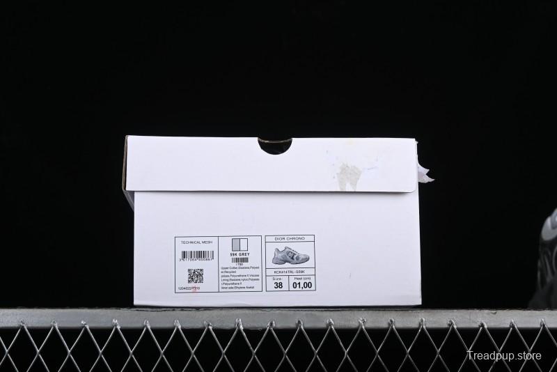 Dior Chrono Round Toe Lace-Up Lifestyle Casual Running Sneakers - 59K GREY