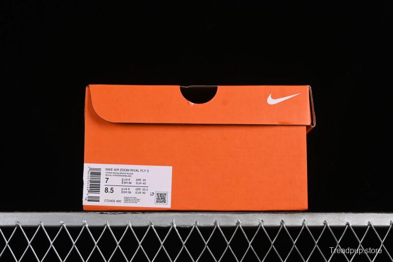 Nike Zoom Rival Fly 3 Lightweight Comfortable Cushioned Low-Top Casual Running Shoes - CT2405-400