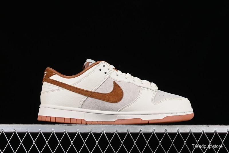 Nike SB Dunk Low LV Collaboration - Chocolate Anniversary High-End Custom Low-Top Casual Skate Shoes - FC1688-133