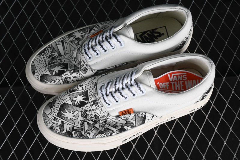 Vans OG Classic Slip-On LX & OG Era LX Sneakersntuff LA Graffiti Collaboration Low-Top Skate Shoes - VN000EYEBPJ