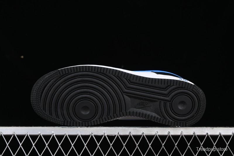 Nike Air Force 1 '07 Low White Black Blue Color Block Casual Sneakers - FN8008-001