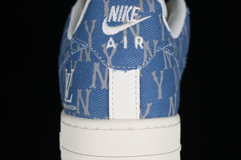 Nike Air Force 1 '07 Low LV Collaboration - Denim Double Swoosh Low-Top Casual Sneakers - HD1968-028