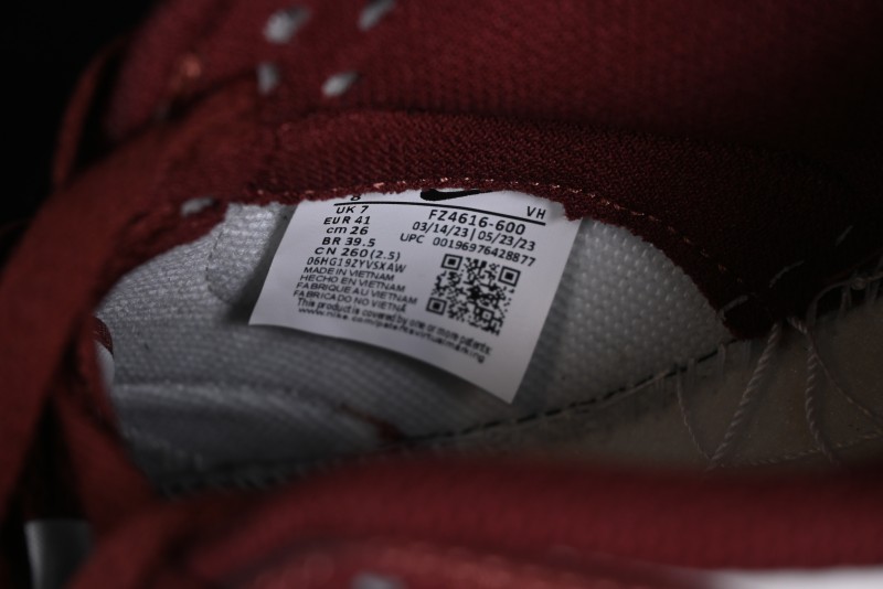 Nike Dunk Low SB Wine Red Black Low-Top Skateboarding Shoes - FJ4616-600