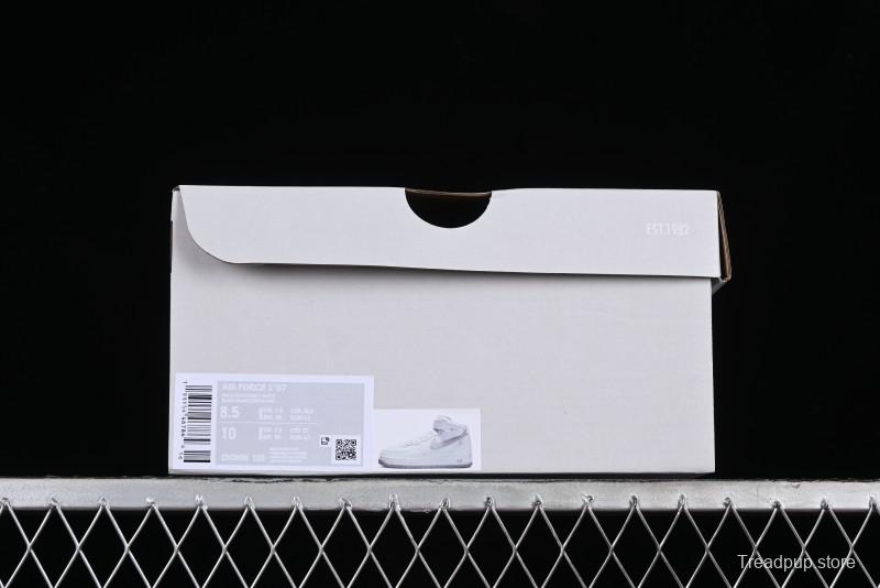 Nike Air Force 1 '07 Mid Casual Sneakers in White-Grey - DV0806-100