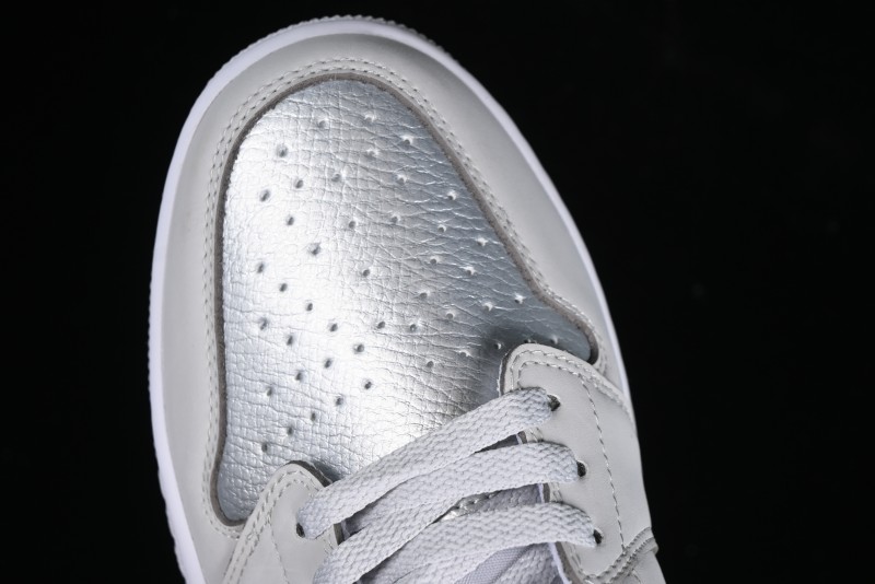 Nike Air Jordan 1 Low AJ1 Grey Silver Low-Top Casual Sneakers - CZ0790-002