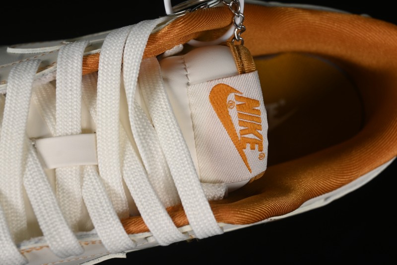 Nike SB Dunk Low UN Collaboration - Off White & Yellow Swoosh Anniversary Customized Low-Top Casual Skate Shoes - KK1688-011