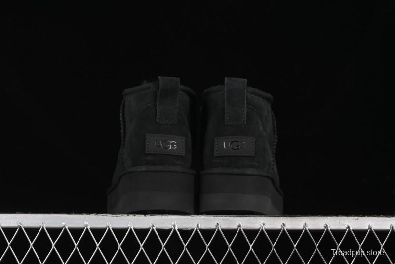 UGG Classic Ultra Mini Platform 3CM Wool Blend Mini Short Boots - 1135092