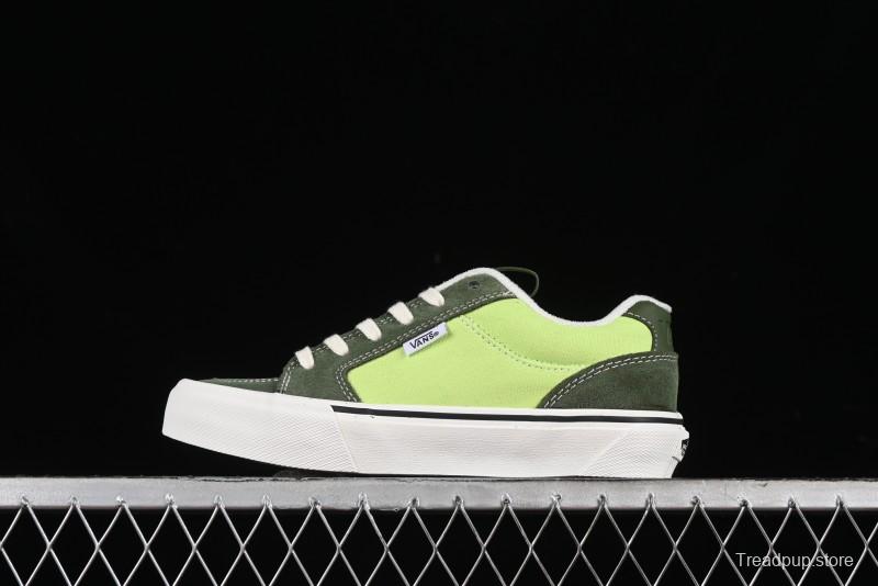 Vans Chukka Push Low-Top Skate Shoes with Slip-Resistant Sole in Apple Green - VN0008ZE08P