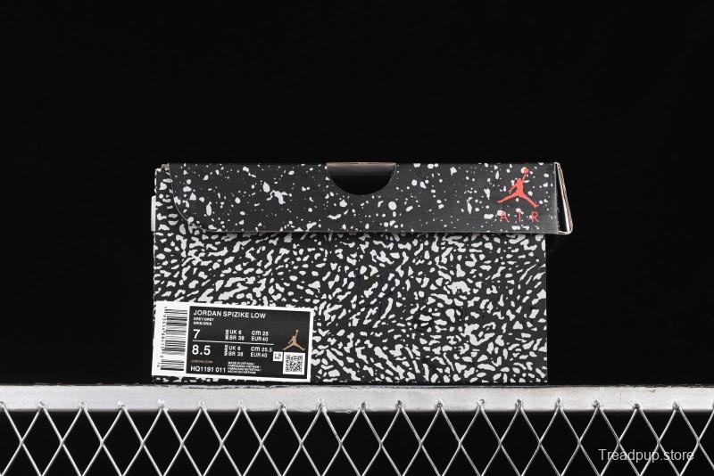 Nike Jordan Spizike Low AJ Hybrid Elements All Black Crackle Casual Sneakers - HQ1191-011