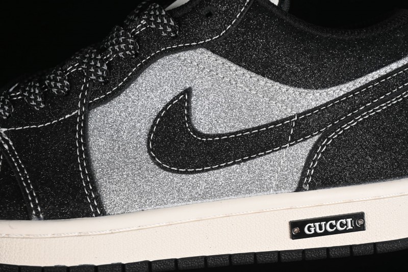 Nike Air Jordan 1 Low Retro Basketball Shoes Custom Starry Sky Design - SJ9950-012
