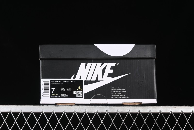 Nike Air Jordan 1 Low OG AJ1 Grey Black Low-Top Casual Sneakers - CZ0790-110