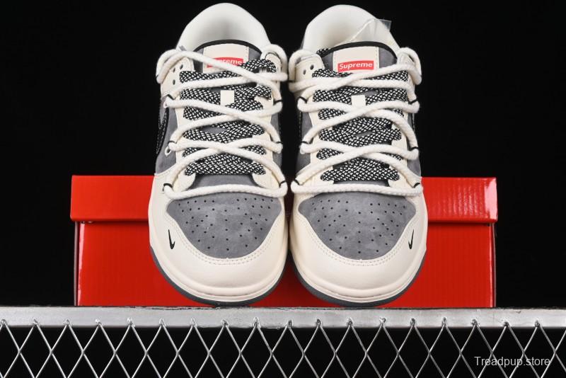 Nike SB Dunk Low Stussy Anniversary Edition Customized Low-Top Casual Sneakers - SJ2068-287