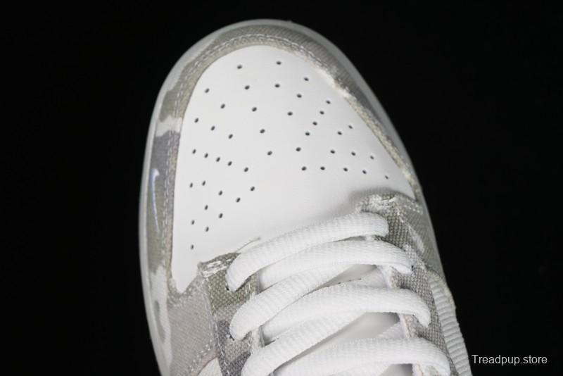 Nike SB Dunk Low Bape Collaboration - Crystal Camouflage Anniversary Custom Low-Top Casual Skate Shoes - JH8040-941