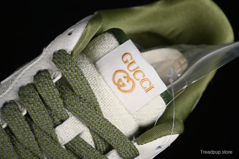 Nike Air Force 1 '07 Low Gucci Collaboration - Beige Green Linen Casual Sneakers - XZ3398-588