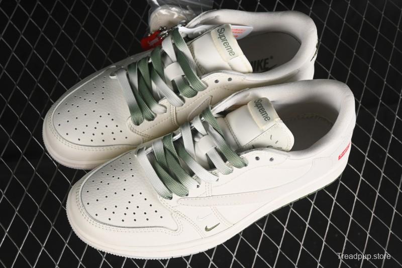 Nike Travis Scott x Fragment Design x Air Jordan 1 Low OG SP AJ1 Supreme Collaboration - BB2299-810