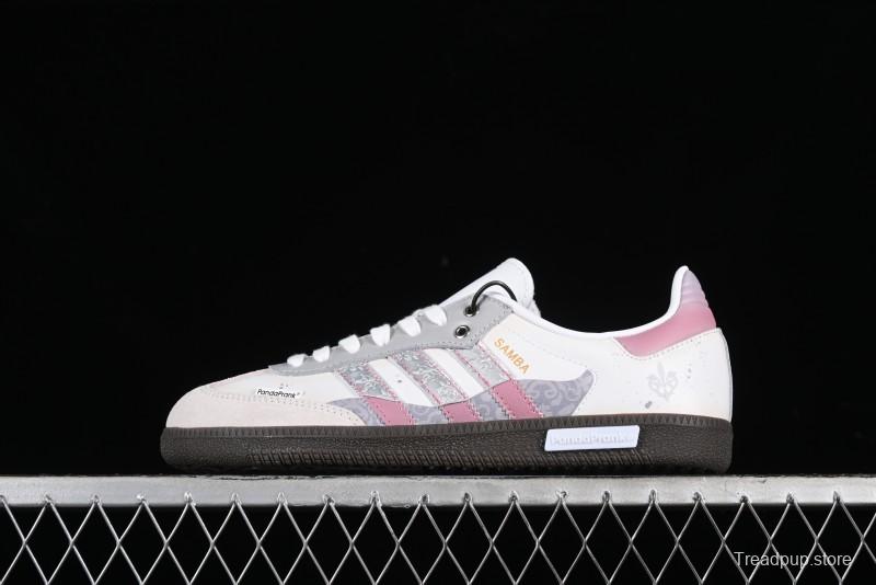 Adidas Originals Samba OG Low-Top Casual Sneakers with Panda Mischief Parachute Academy Design - B75806