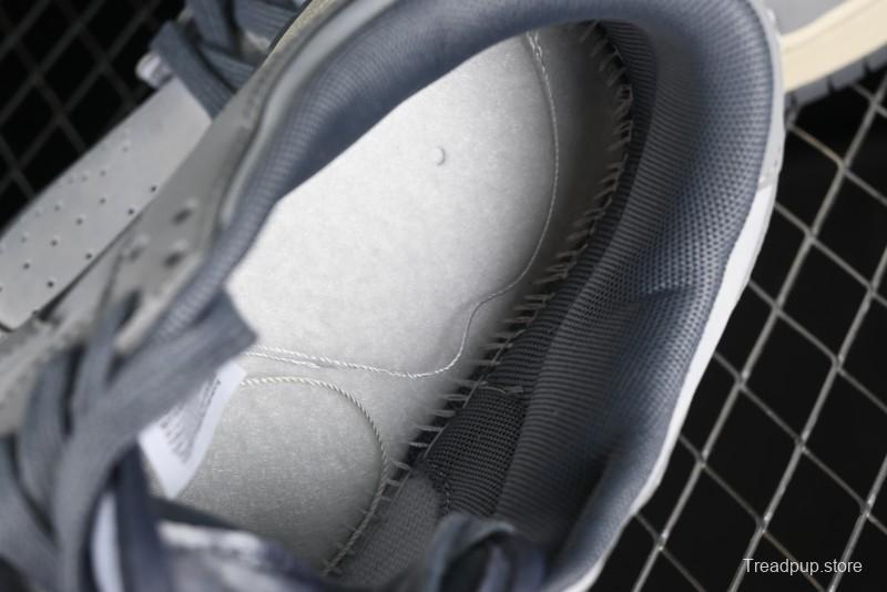 Nike Dunk Low Cool Grey SB Skateboarding Shoes with Washed Effect - FV1167-001