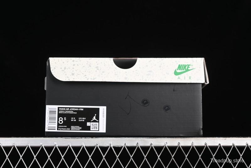 Nike Air Jordan 4 Remastered Retro Sneakers in White Grey - FQ7940-200