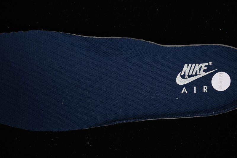 Nike Undefeated x Air Force 1 Low Casual Sneakers in Dark Blue Hemp with Reflective Details - UT2023-205